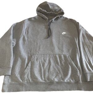 Nike Hoodie Sweatshirt Fleece Swoosh Pullover 
Dark Gray